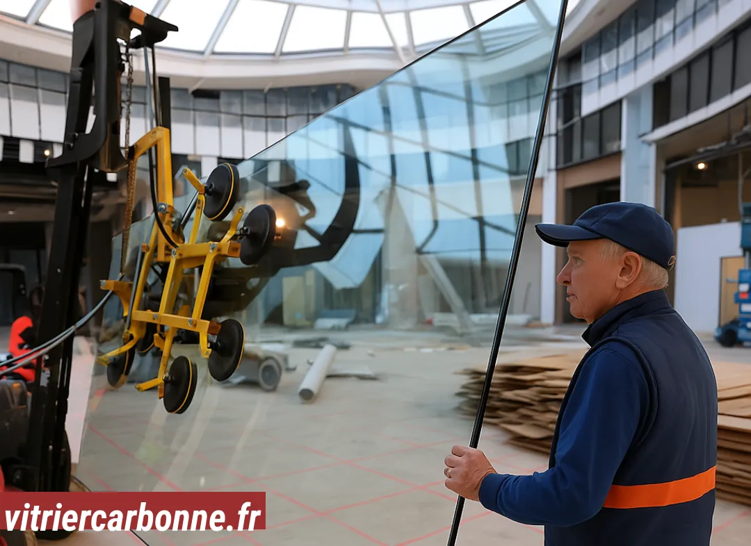 Remplacement de vitrine magasin Carbonne